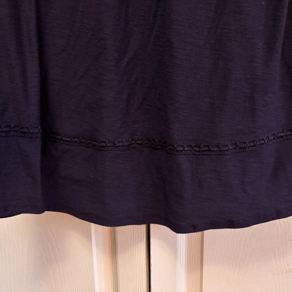 Maurices Navy Blue Ruffle Sleeve Dress Size Large NWT - Picture 2 of 6